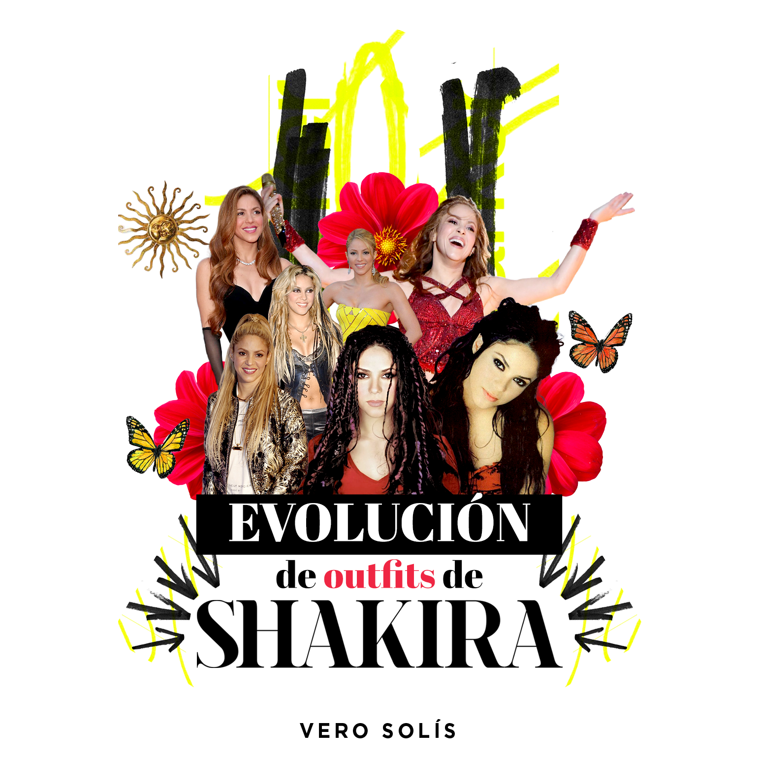 EVOLUCIÓN DE OUTFITS DE SHAKIRA