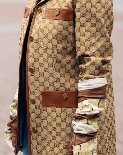 Gucci snakeskin gloves