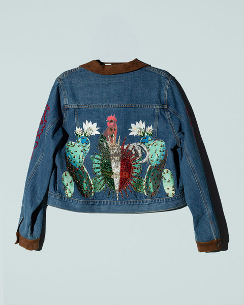Chaqueta Denim Gamuza