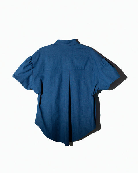 Camisa mezclilla estilo corset bordado