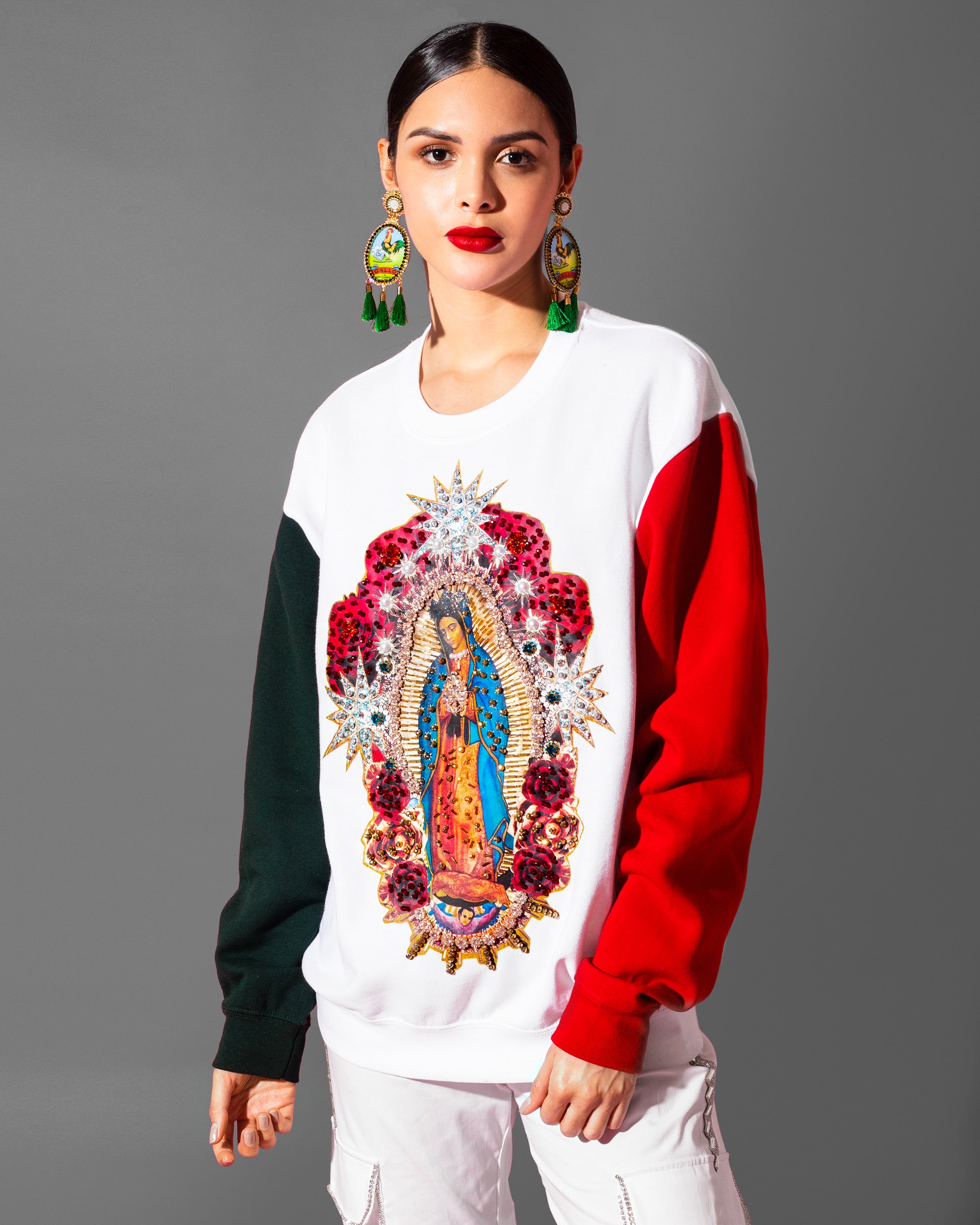 Tricolor Sweatshirt Virgen