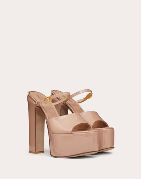 Valentino heeled sandals tan-go