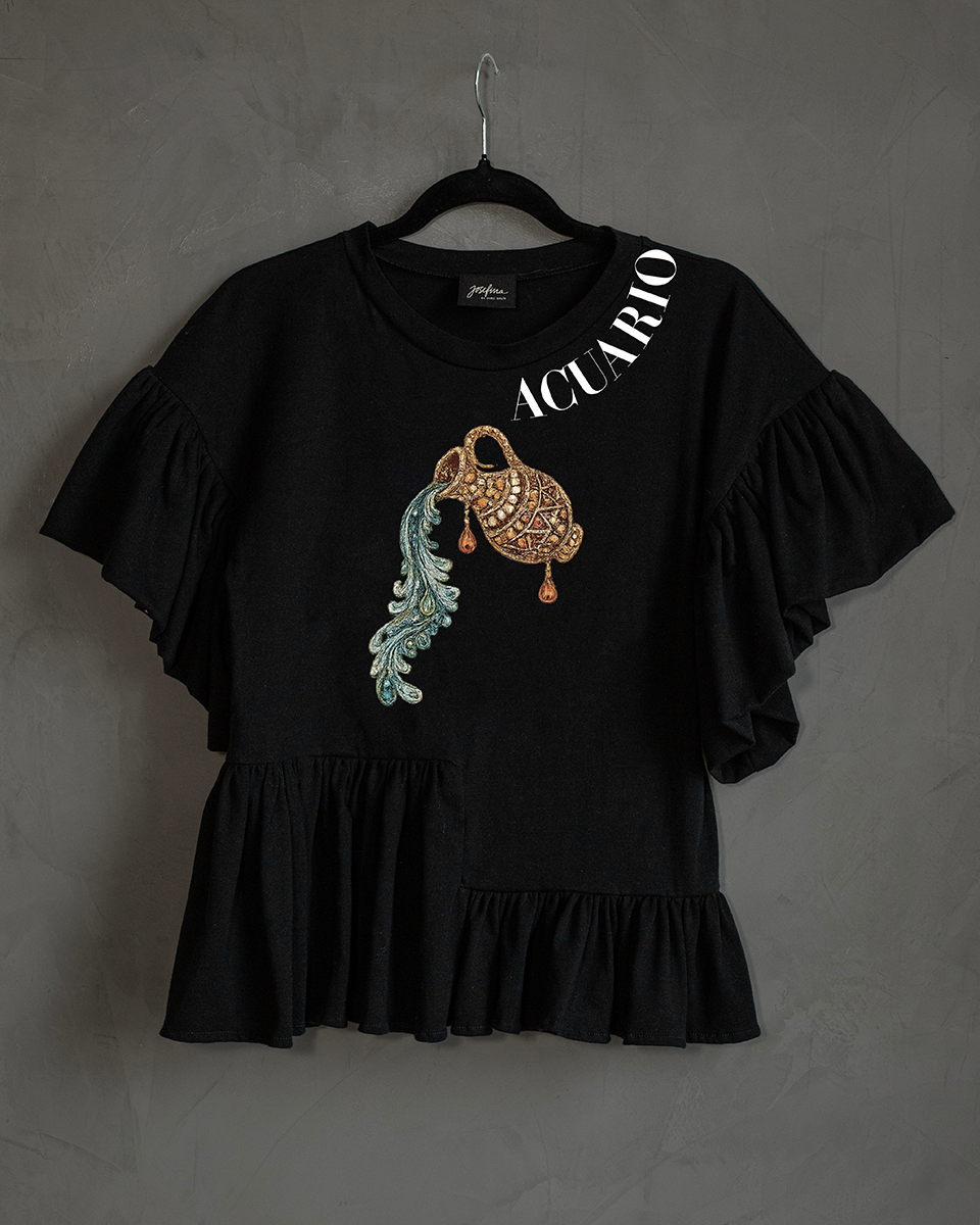 Blusa con olanes Acuario