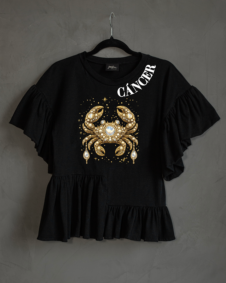 Blusa con olanes Cáncer
