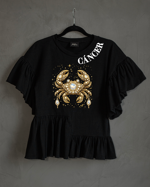 Blusa con olanes Cáncer