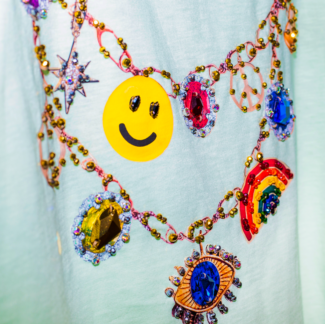 Blusa oversized verde collar pride inspo