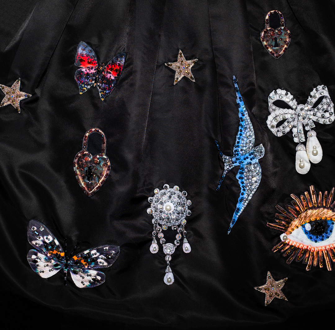 Nylon skirt charms