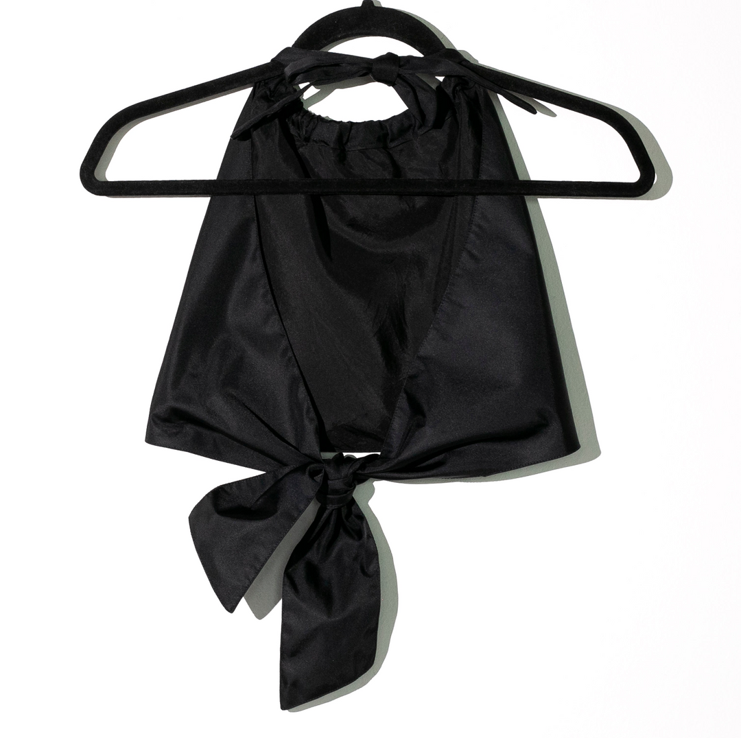 PRADA Black Re-Nylon Crop Top + short