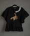 Blusa con olanes Escorpión
