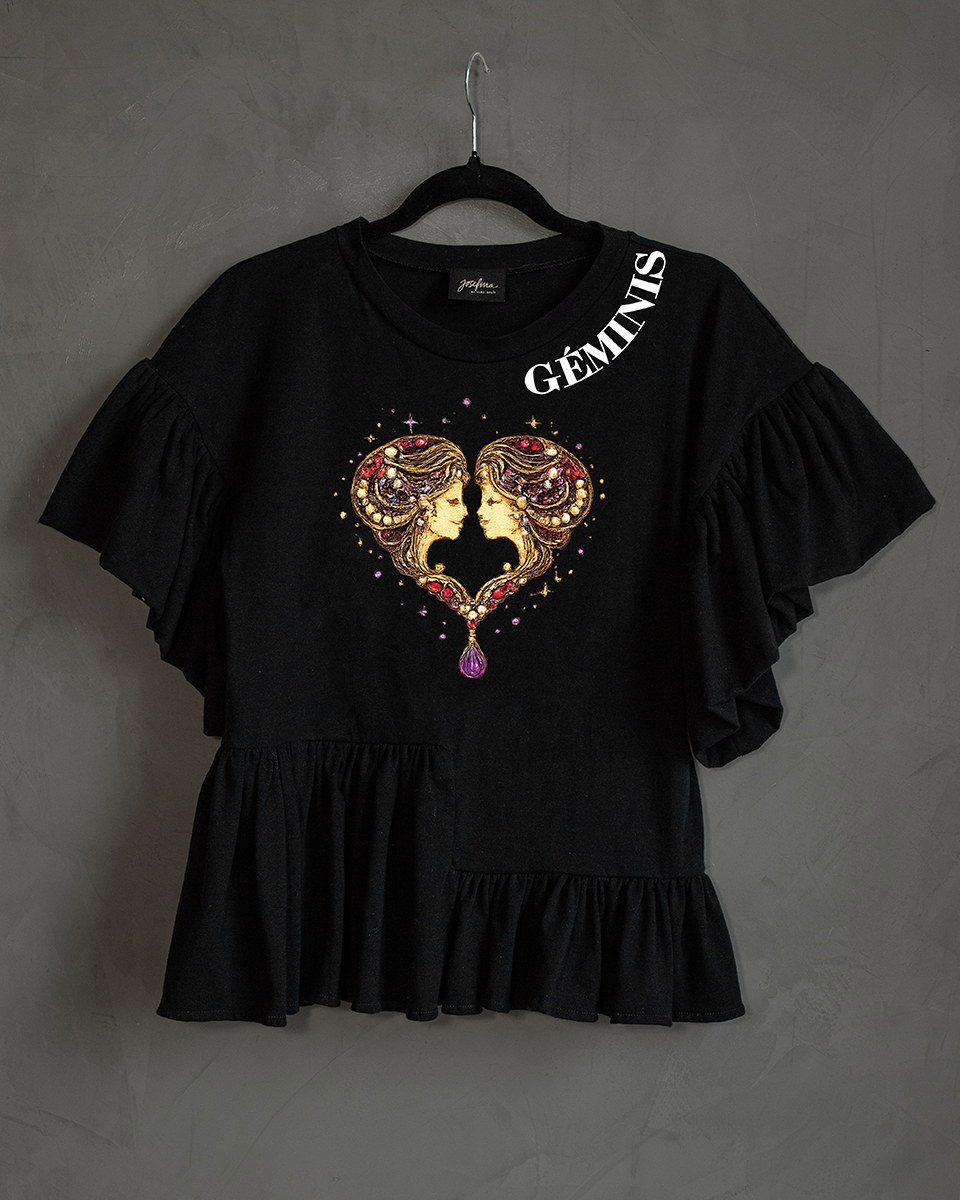 Blusa con olanes Géminis