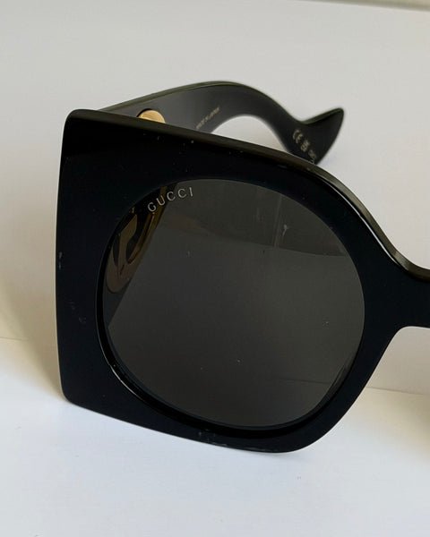 Gucci Black Acetate Sunglasses