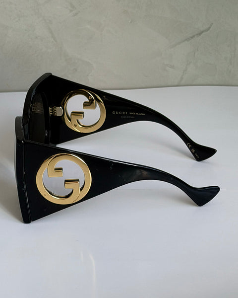 Gucci Black Acetate Sunglasses