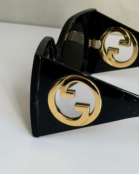 Gucci Black Acetate Sunglasses