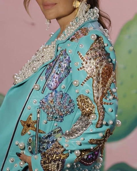 Biker Jacket Seashell