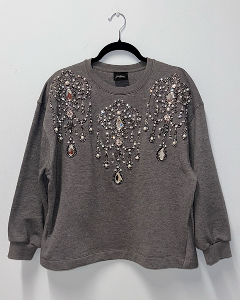 Sudadera gris candelabros