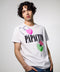 T shirt blanca Papacito corazones