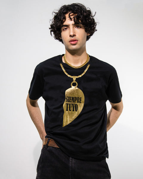 T shirt negra Siempre tuyo