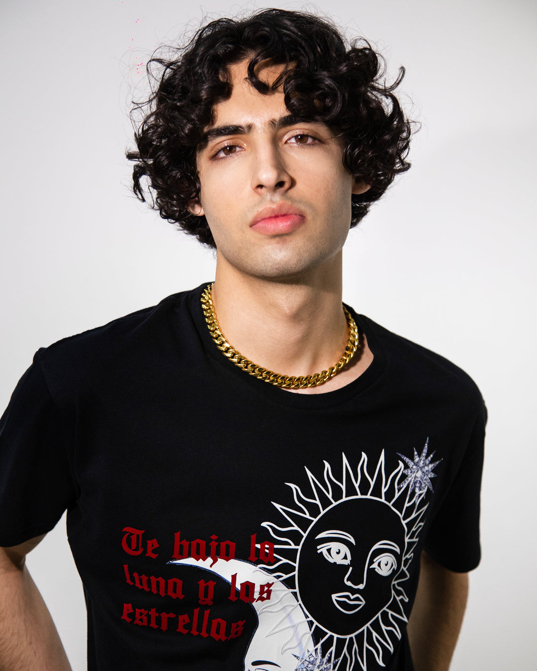 T shirt negra Te bajo la luna