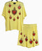 Conjunto amarillo de corazones