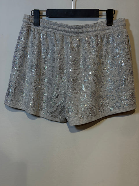 Conjunto Bandana de cristales Gris