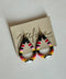 Aretes chaquiras gota negros
