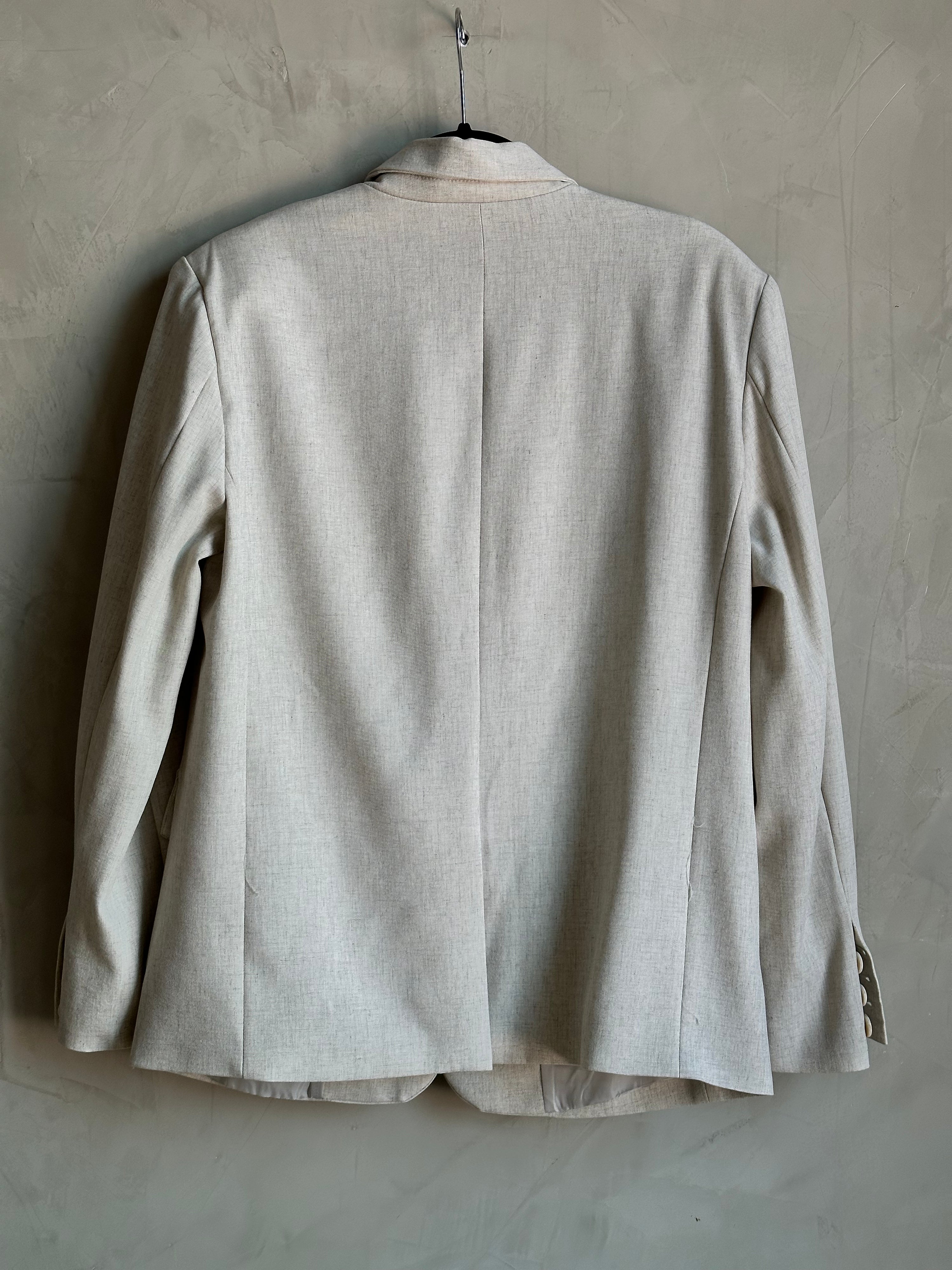 Saco beige con