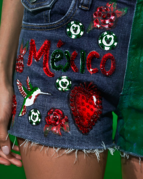 Denim Short Mexicanos