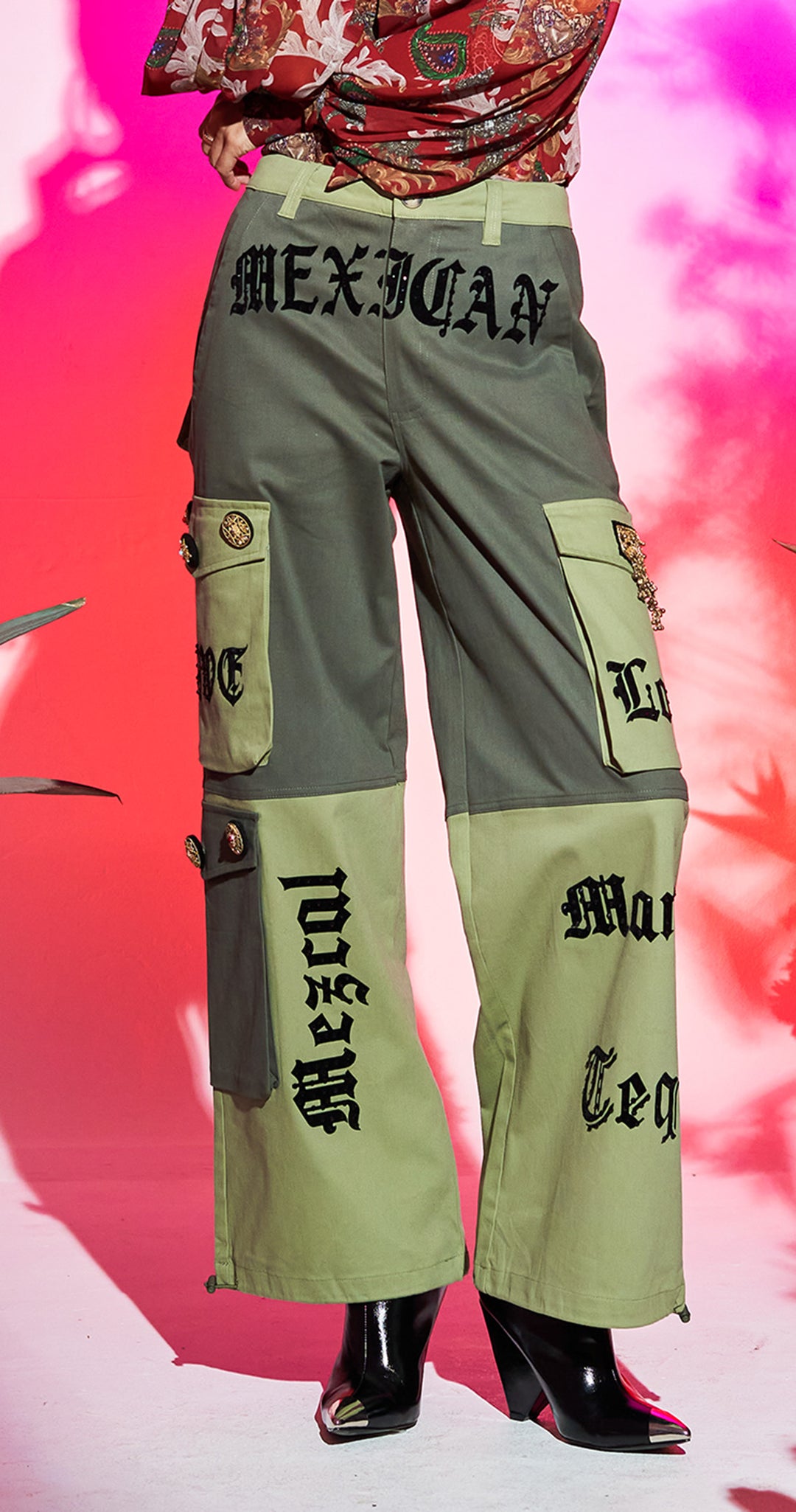 PANTALÓN CARGO VERDE MEXICAN