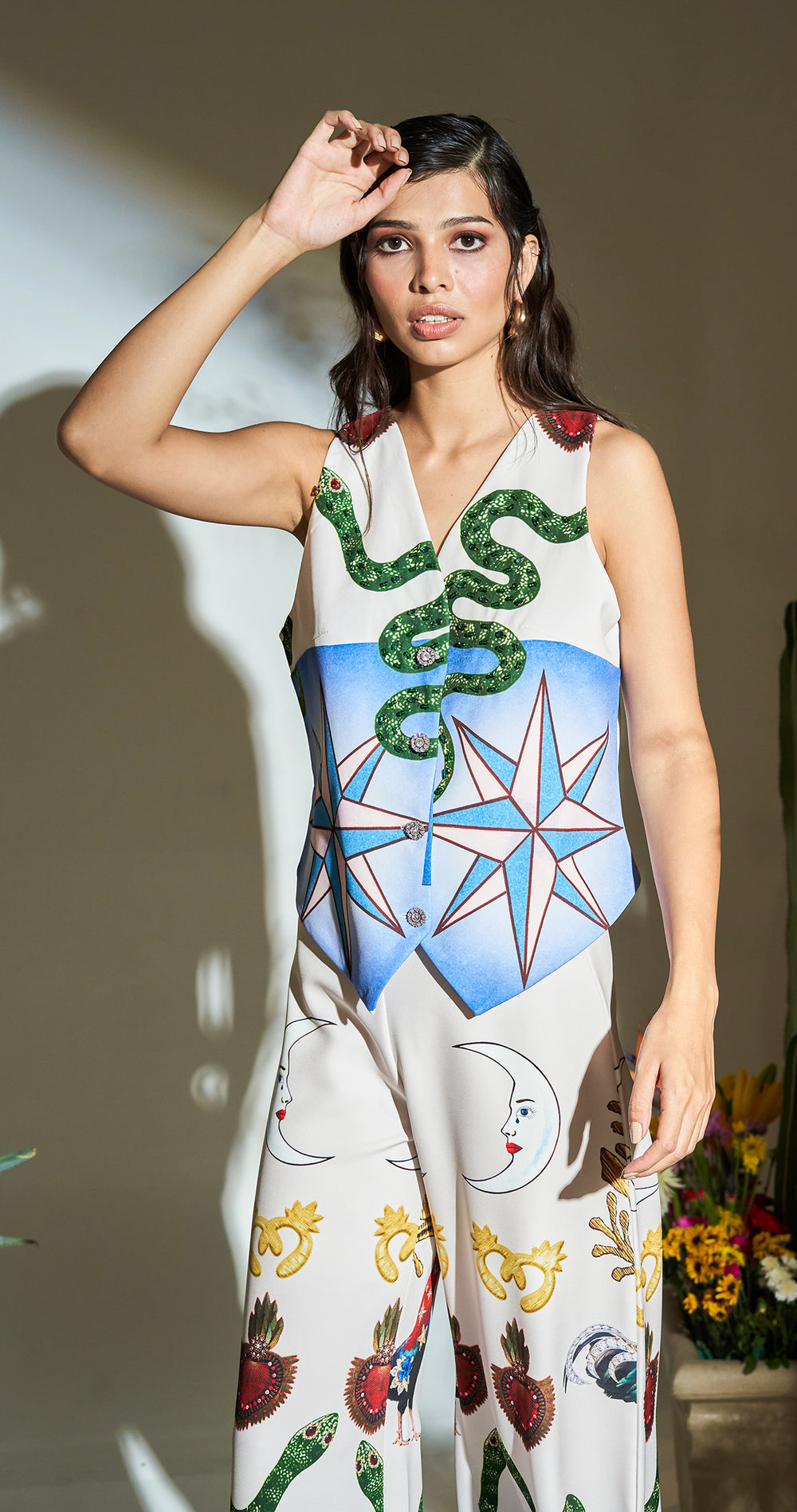 CHALECO OFF WHITE ÍCONOS