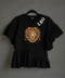 Blusa con olanes Leo