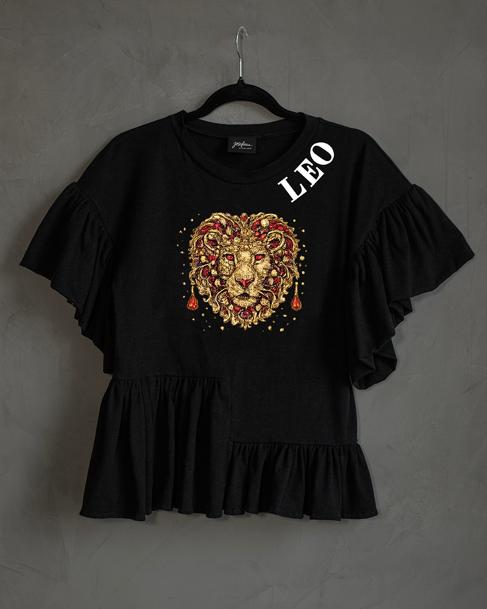 Blusa con olanes Leo