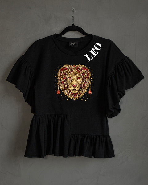 Blusa con olanes Leo