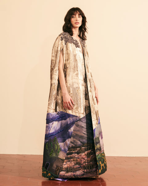 Capa en brocado collage