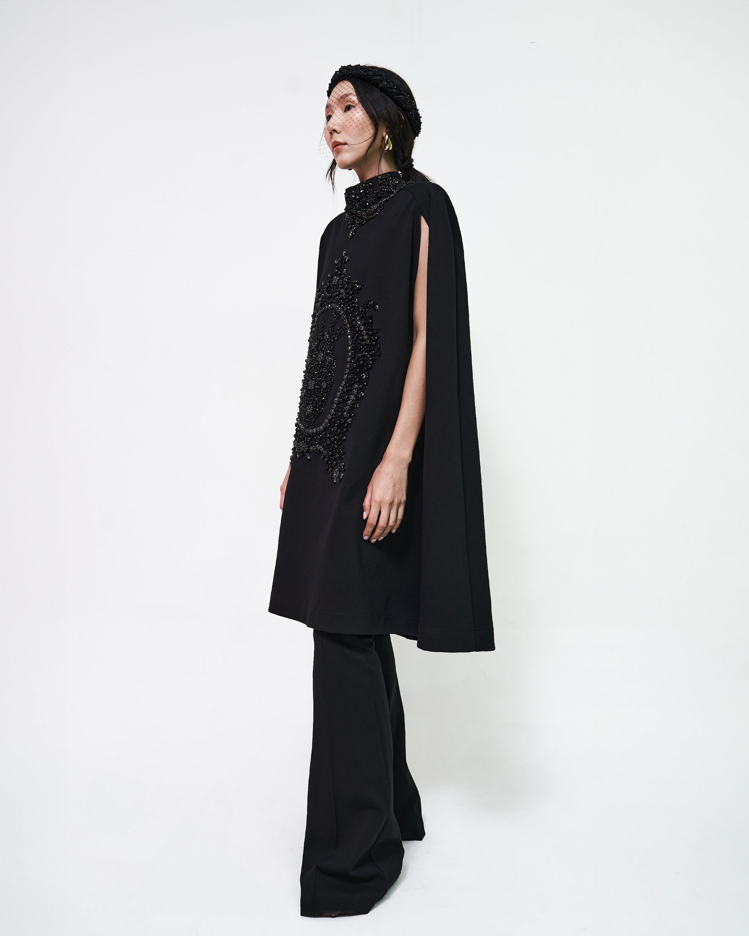 Coordinado negro Sagrado Corazón con cristales