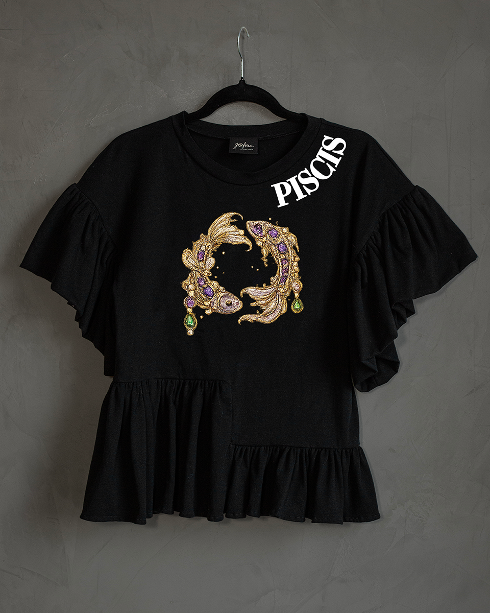 Blusa con olanes Piscis