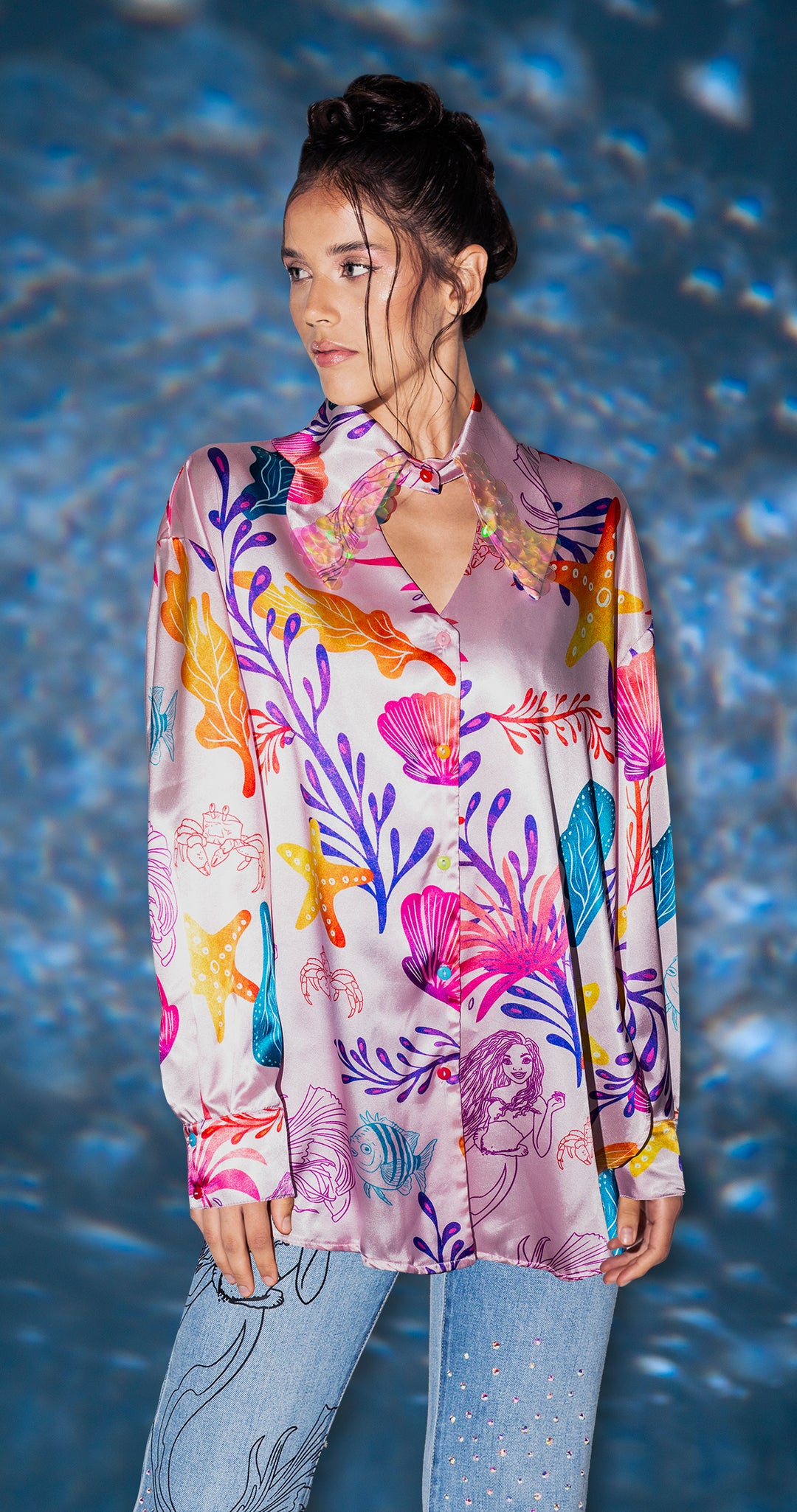 Camisera satin Ariel & Friends