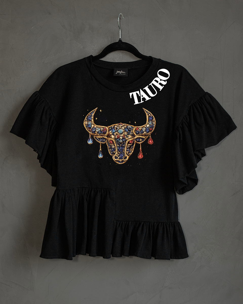 Blusa con olanes Tauro