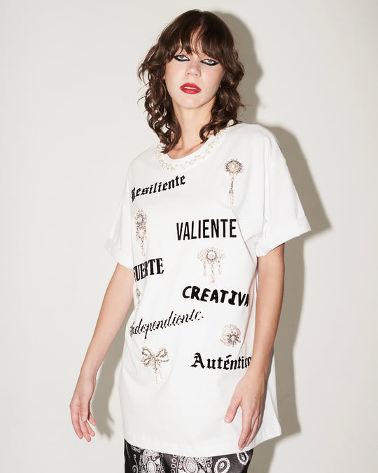 T shirt blanca Dones