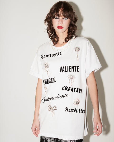 T shirt blanca Dones