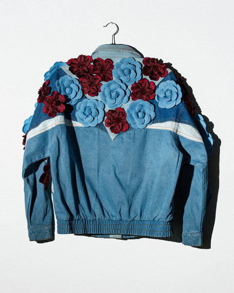 Flowers Denim Jacket