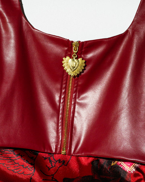 Red Leather Corset