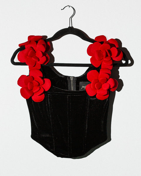 Blusa Red Flowers