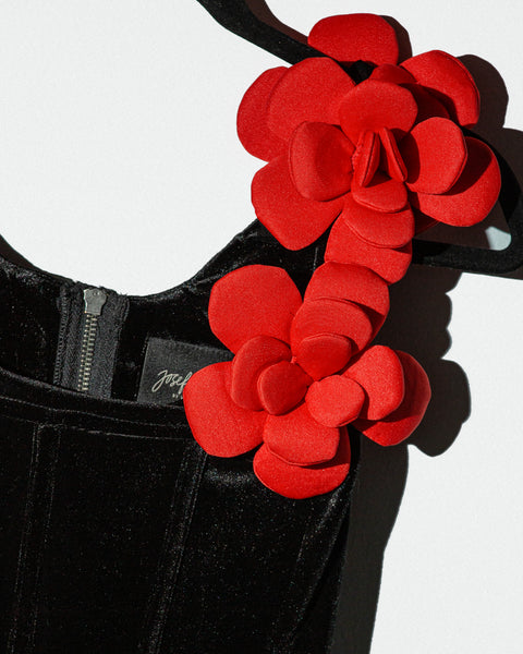 Blusa Red Flowers