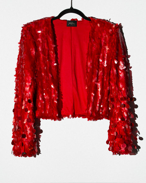 Blazer Lentejuelon Rojo