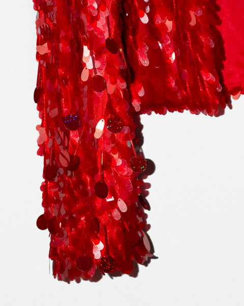 Blazer Lentejuelon Rojo