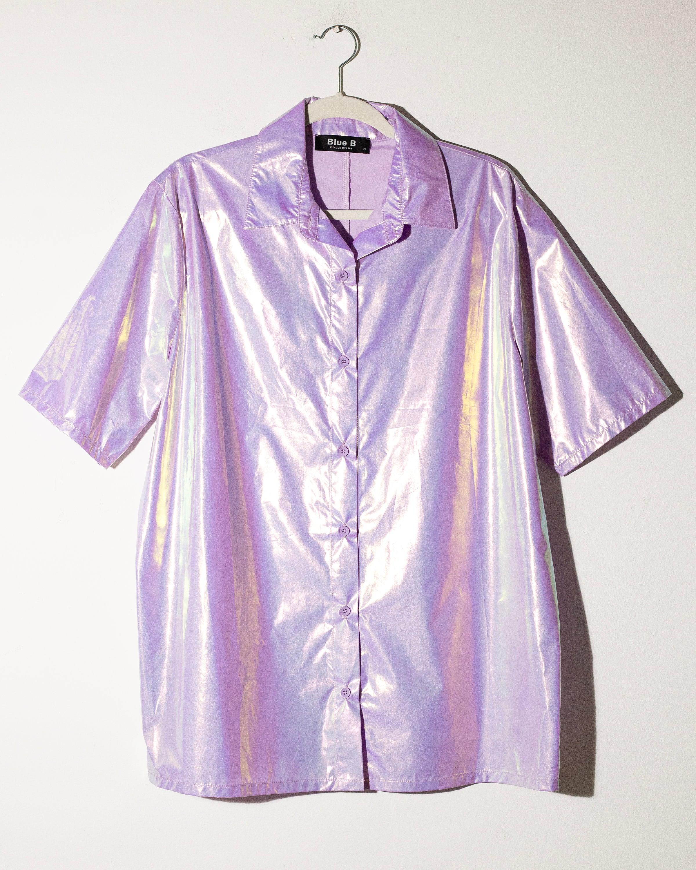 Camisa tornasol de manga corta
