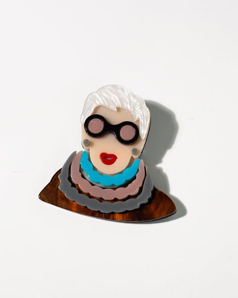 Pin Iris Apfel collares