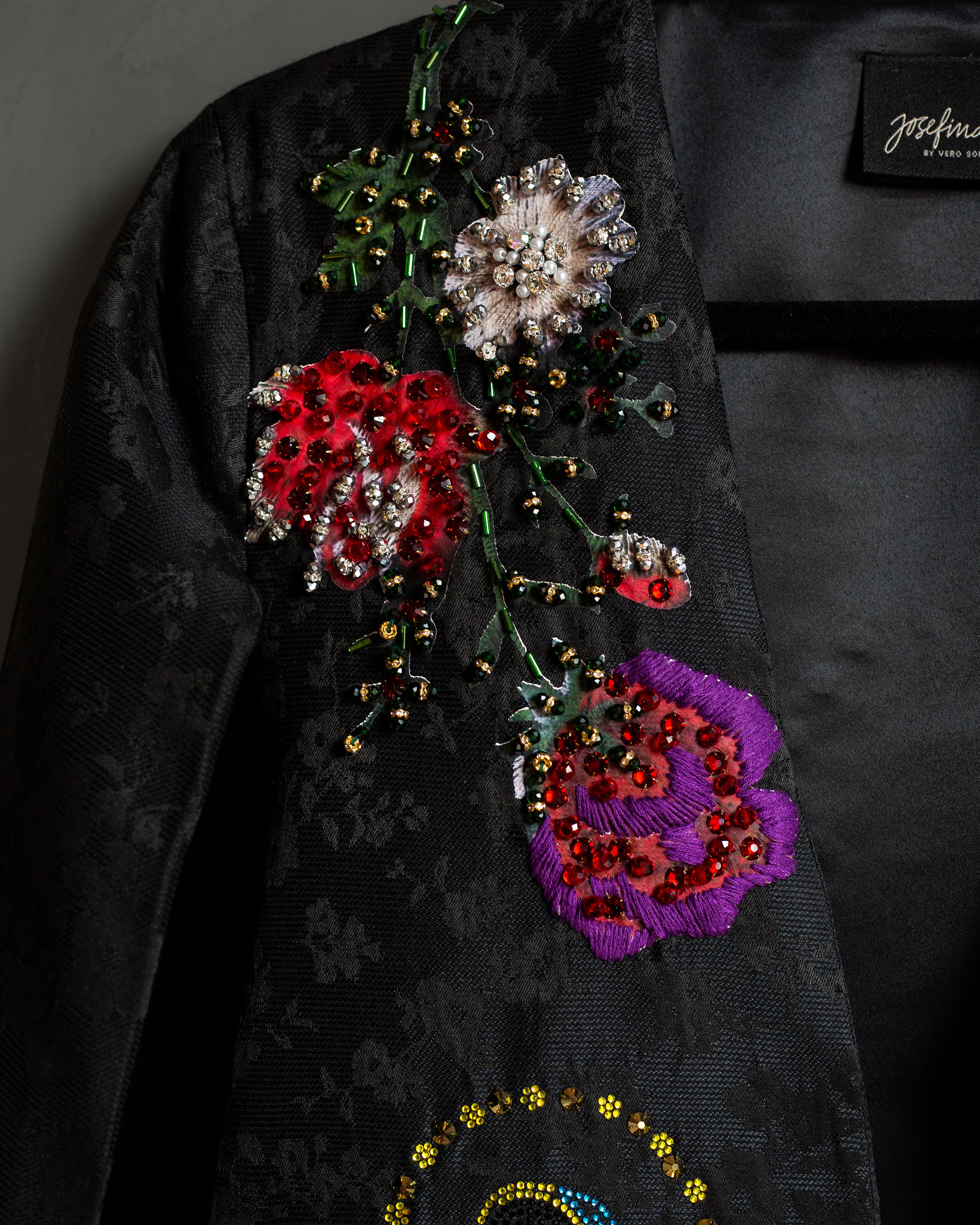 Saco capa Virgen con flores