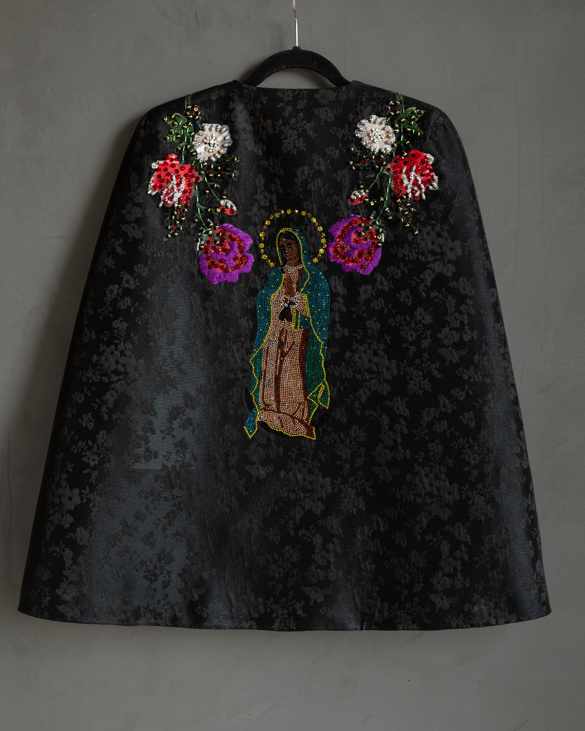 Saco capa Virgen con flores