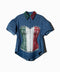 Camisa mezclilla estilo corset bordado